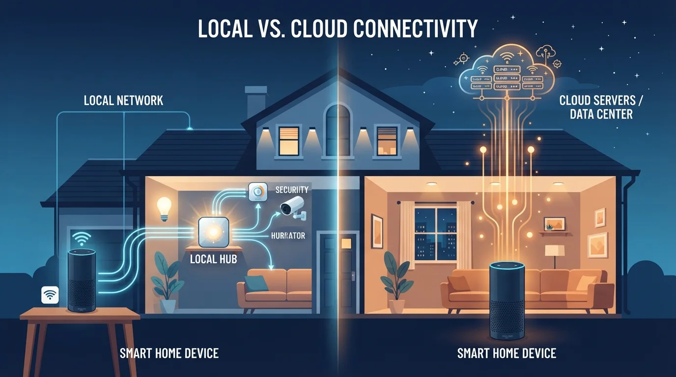 Local Processing vs. Cloud Processing in Smart Home Devices